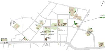 Unitech Uniworld Gardens II Location Map